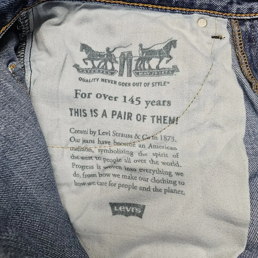 Levi Jeans Men's 505 Cotton Denim 34x32 Classic Cowboy